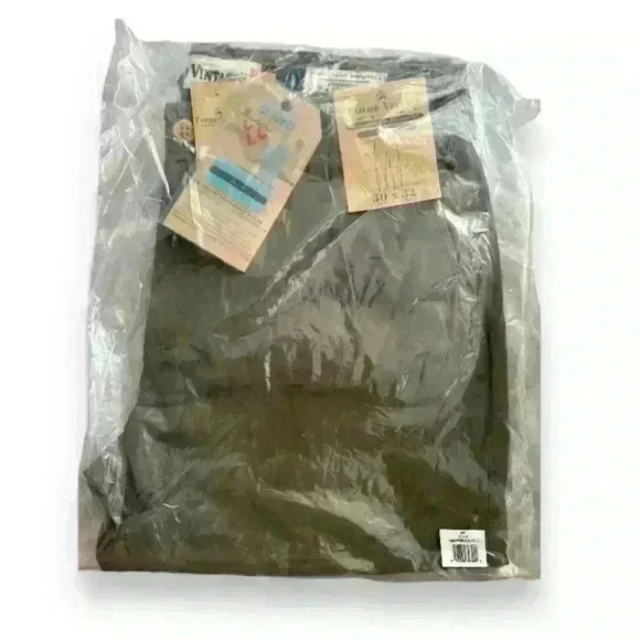 Tailor Vintage Greenwich Slim Straight Leg Olive NWT Size 30 x 32 - Picture 3 of 6